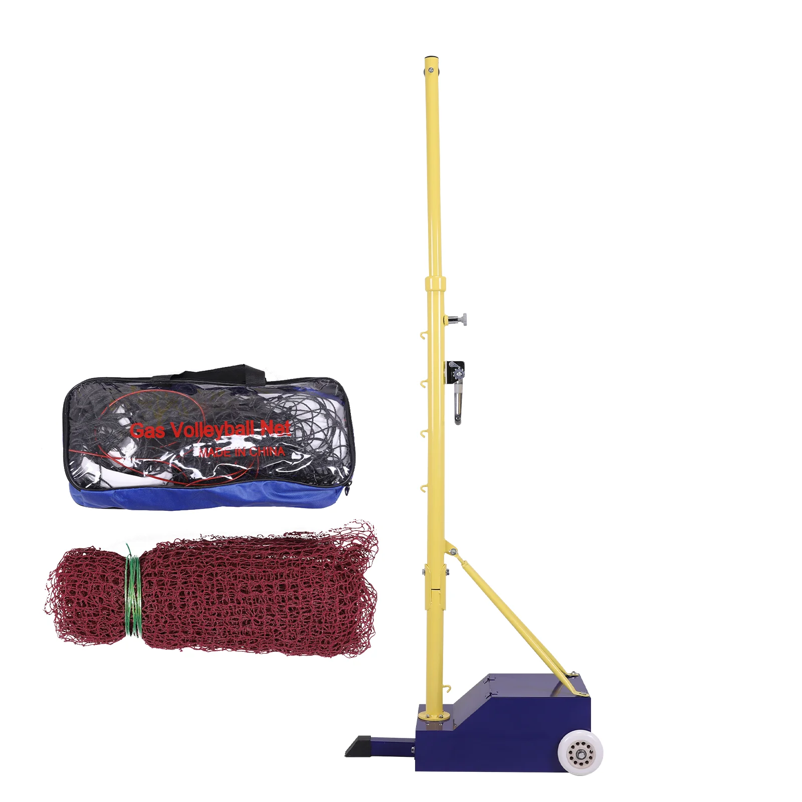 

Многофункциональная регулируемая по высоте стойка для бадминтона, волейбола и тенниса с сеткой, идеально подходит для занятий спортом на открытом воздухе