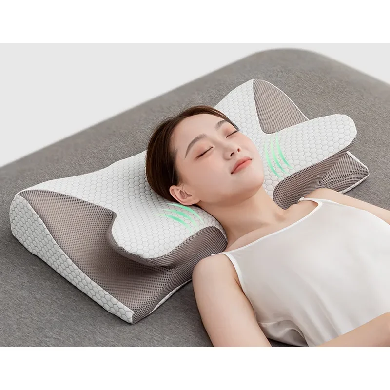 Adjustable Funtion Contour Pillow Memory Foam Medical Pillow for Sleep Apnea Side Sleep Wrinkle Face  Pillow