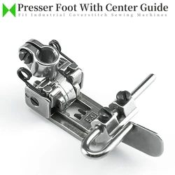 Adjustable Fabric Guide Presser Foot For Siruba F007 C007 Pegasus W500 W600 Yamato VC2700 VG2700 Flat-Lock Sewing Machines 5.6mm
