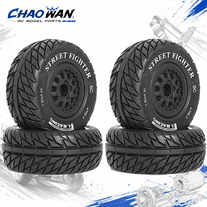 112mm 1/10 Short Course Truck Tires Tyre Wheel With 12mm Hex For Slash Arrma Senton HuanQi 727 Vkar HSP Rc Car