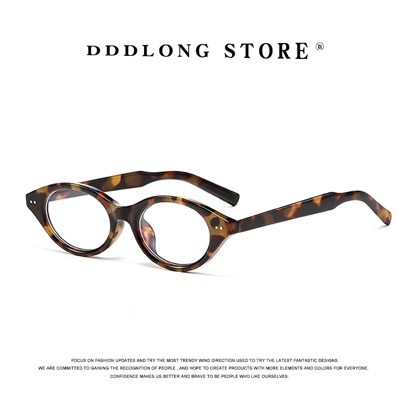 DDDLONG Anti Blue Light Cat Eye Glasses Prescription Eyeglasses Frame For Women Optical Lens Can Replaceable Eyewear D524