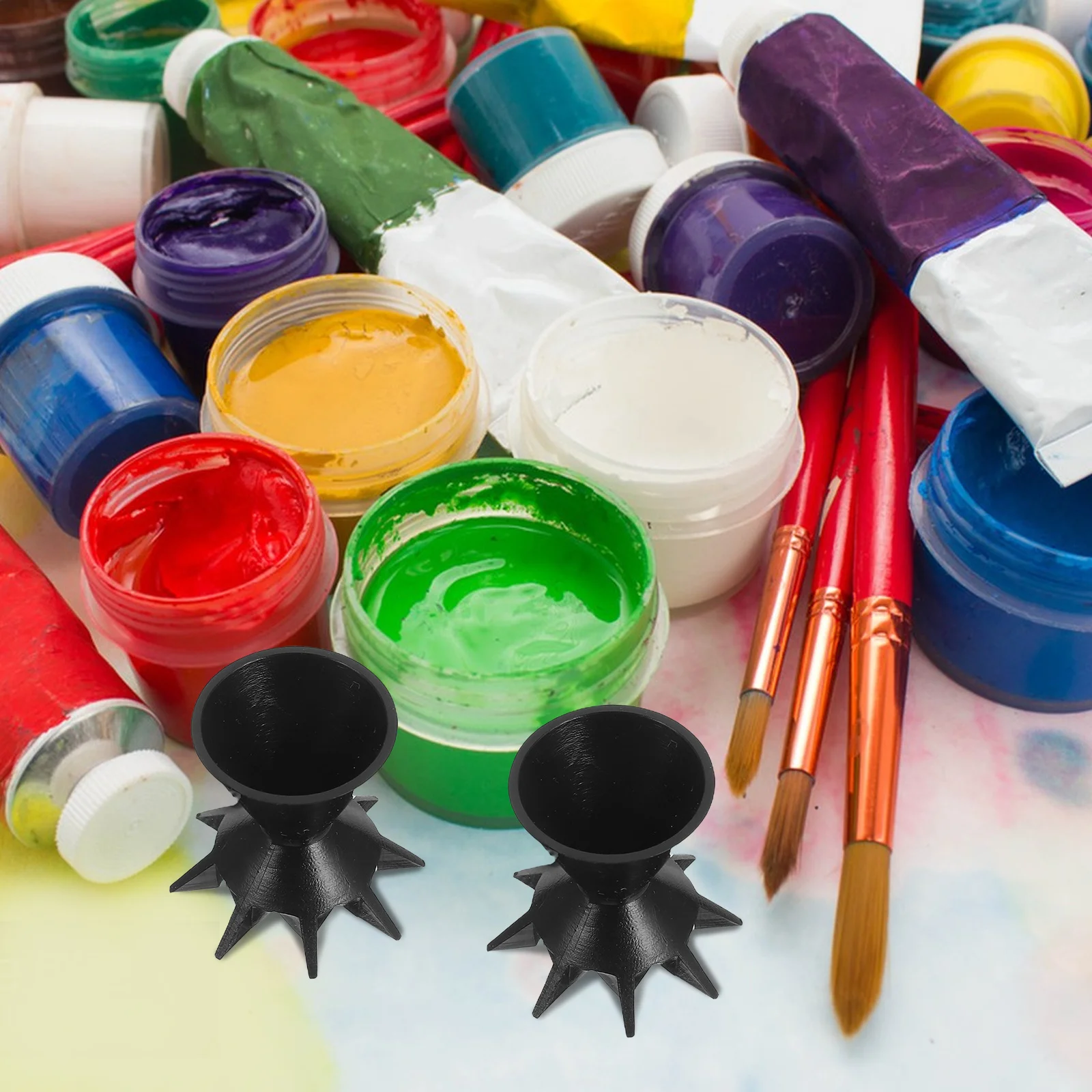 

3Pcs Paint Pouring Funnel Cup Reusable Multi-Channel Split Cup DIY Plastic Pour Painting Supplies Precise Flow