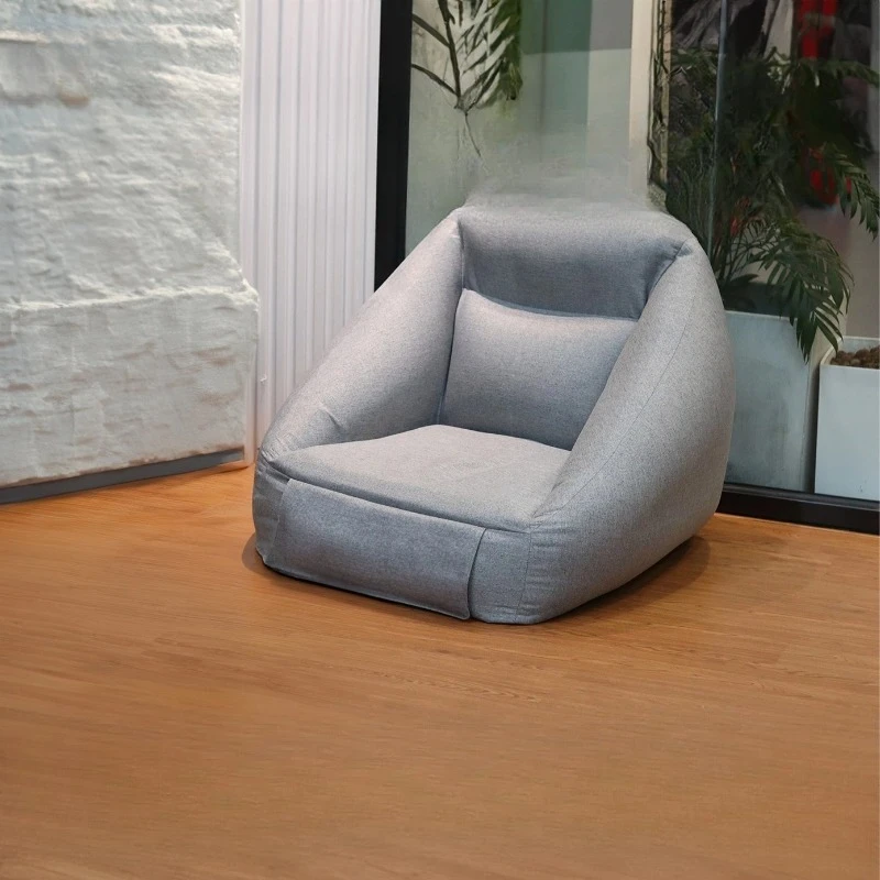 

Inflatable sofa lazy tatami portable Japanese cotton and linen leisure indoor bed