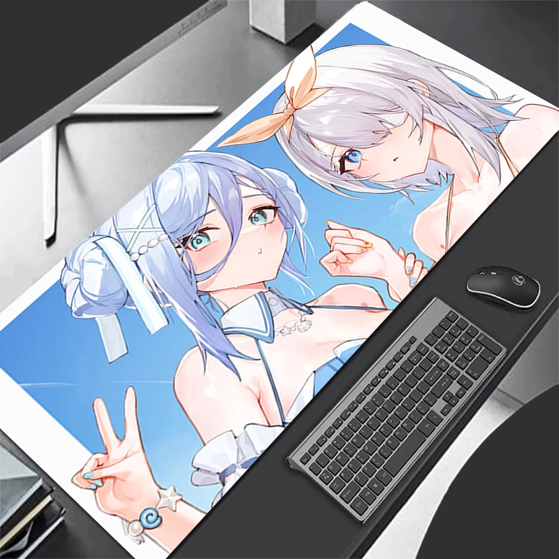 Mousepad Pattern Mouse Pad Desk Mat Computer Gaming HD Black Survival Eternal Return Keyboard Pad Rubber Mat Non Slip Mouse Mat