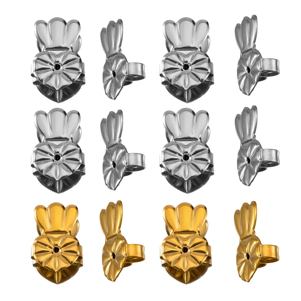 귀걸이 리프터, 크라운 스타일 스테인레스 스틸 귀걸이 리테이너, 헤비 듀티 귀걸이용 귀걸이 리테이너, 10 개