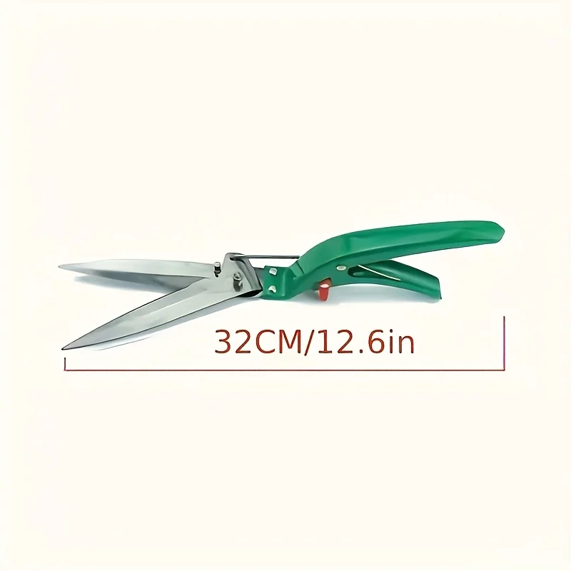 Ergonomic Carbon Steel Lawn Shears - Precision Garden Scissors - Durable & Sturdy - Cordless, for Home Gardening & Lawn Trimming