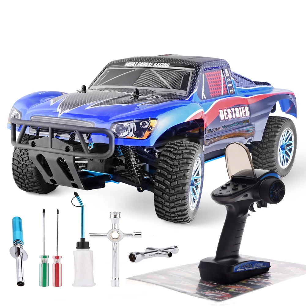 SPECIAL HSP 94155 RC Car 1:10 Scale 4wd Two Speed Nitro Gas Power Off Road Short Course Truck High Speed Remote Control Car