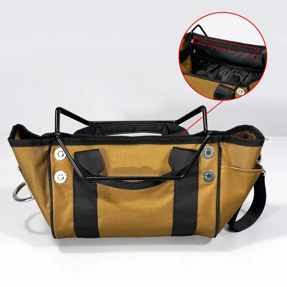 1200D Oxford Cloth Ladder Top Tool Bag Waterproof Pocket Storage For A Frame Ladder Household Repair Gear Organizer Pouch