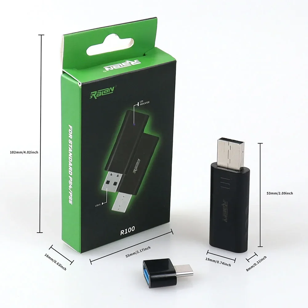 Convertidor de Gamepad, receptor USB, Compatible con Bluetooth 5,3, adaptador de controlador inalámbrico USB para Switch PC PS4, PS5, Gamepad