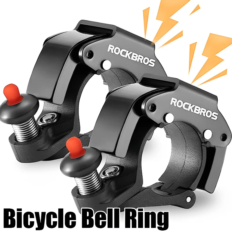 New Stainless Bicycle Bell Circle Mountain Cycling Horn Bike Handlebar Bell Crisp Sound Horn for Bicycle Safety Bike Accessories