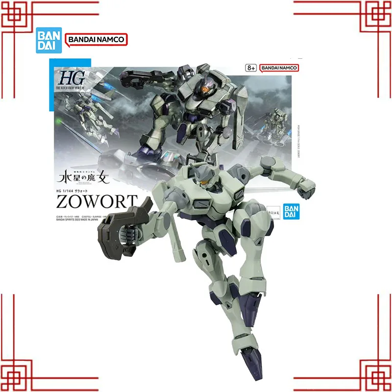 Bandai Genuine Gundam HG 1/144 Zowort Anime Action Figure Model Kit Assembly Collection Model Toys For Men Birthday Gifts