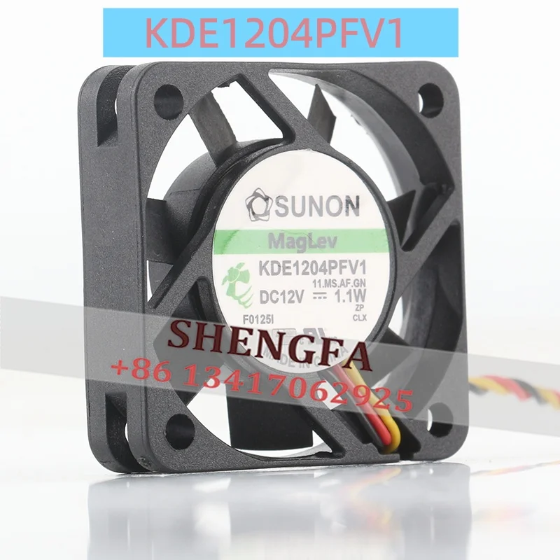 SUNON KDE1204PFV1 12V 1.1W 4010 40X40X10MM Magnetic Suspension Silent Three-wire Cooling Fan