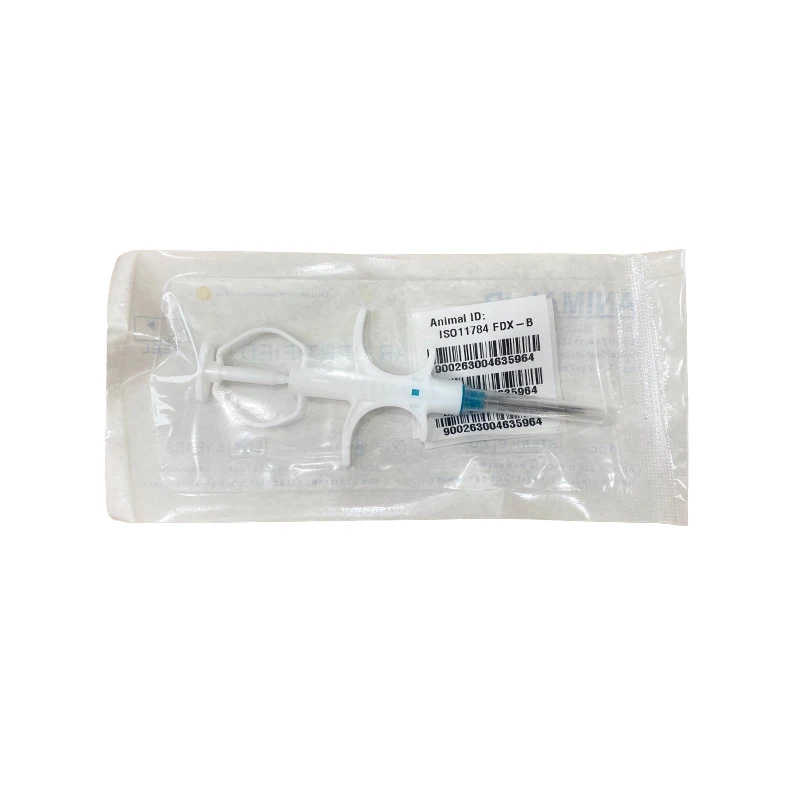 100pcs 1.4x8mm/2.12x12mm animal microchip with syringe for dog 134.2khz FDX-B ICAR number ISO11784/11785