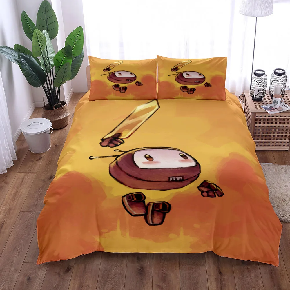 

Haiku The Robot Duvet Cover Set King Queen Double Full Twin Single Size Bed Linen Set
