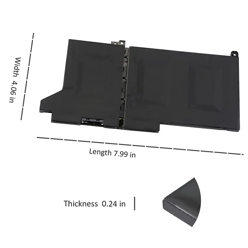 Dj1j0 Batterij Voor Dell Breedtegraad 12 7280 7290 E7280 E7290 13 7380 7390 E7380 E7390 14 7480 7490 E7480 E7490 Serie P 28S Pgfx4