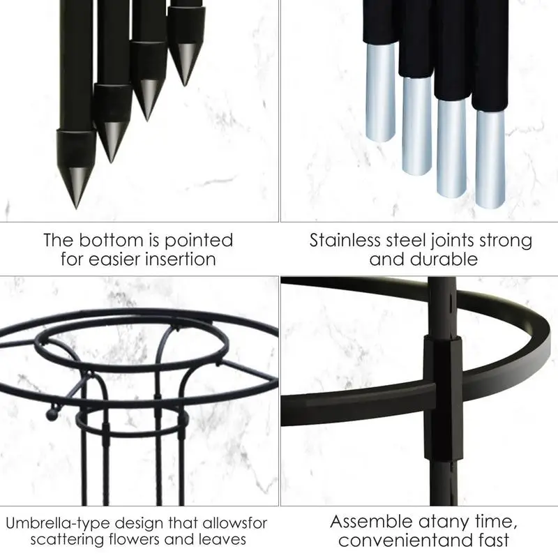 Enrejados desmontables para jardín, enrejados de obelisco para plantas, soporte de escalada para interior y exterior, suministros de jardinería