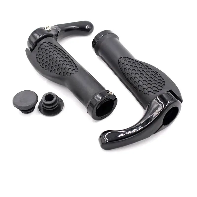 1 Satz bunte Aluminium legierung Material Mountainbike Fleisch ball verriegeln die Hülse mit Schraubstock Horn Griff Ärmel Fahrrad ausrüstung – Detail 5