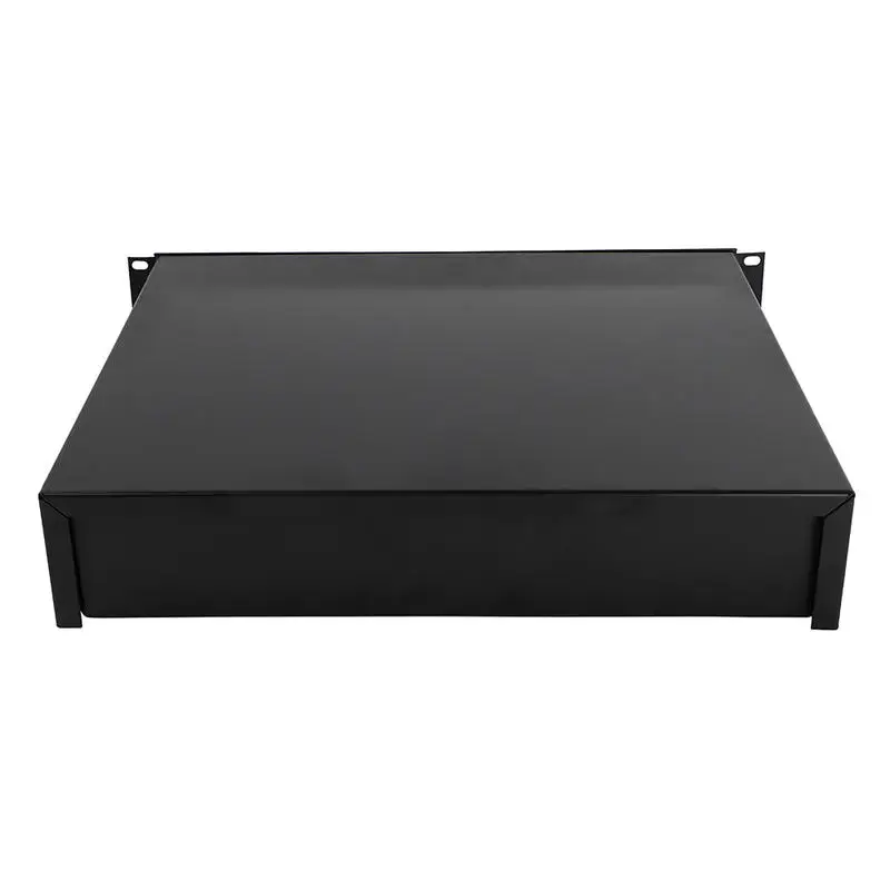 19-inch 2U Sheet Metal Drawer DJ Rack, Black view 8