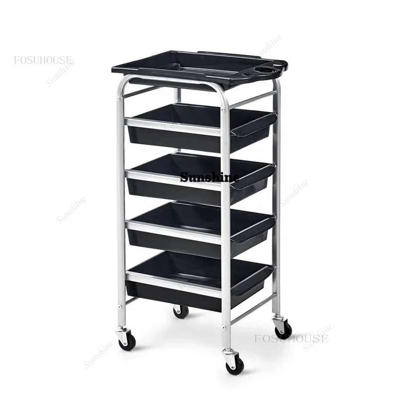 Hairdressing Trolleys Hair Salon Tool Cart Beauty Salon Tool Trolley Barber Shop 5 Layers Cart Multi-function Cabinet h