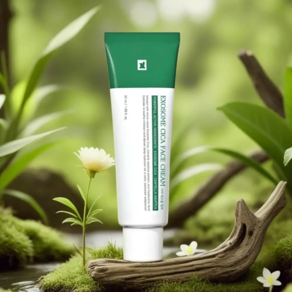 كريم وجه عشبة الثلج صغير الحجم من exocrine يصلح بطف البشرة الحساسة ويحسن اللحمرار والجفاف كريم وجه للعناية بالبشرة #5