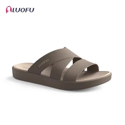 LUOFU 2024 New Men's Slippers Summer Home or Outdoor Anti slip, Wear resistant, Odorless Feet Simple Fashion EVA Sandals Slipper