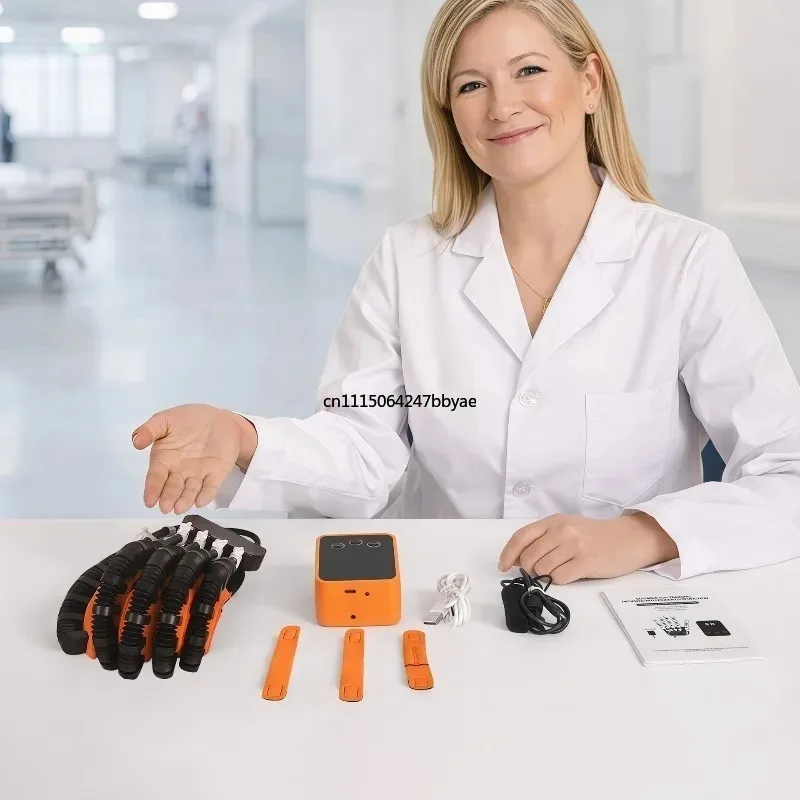 For Plug‑in Rehabilitation Training Robot Glove, Hand Massage Glove for Stroke Hemiplegia Hand Recovery