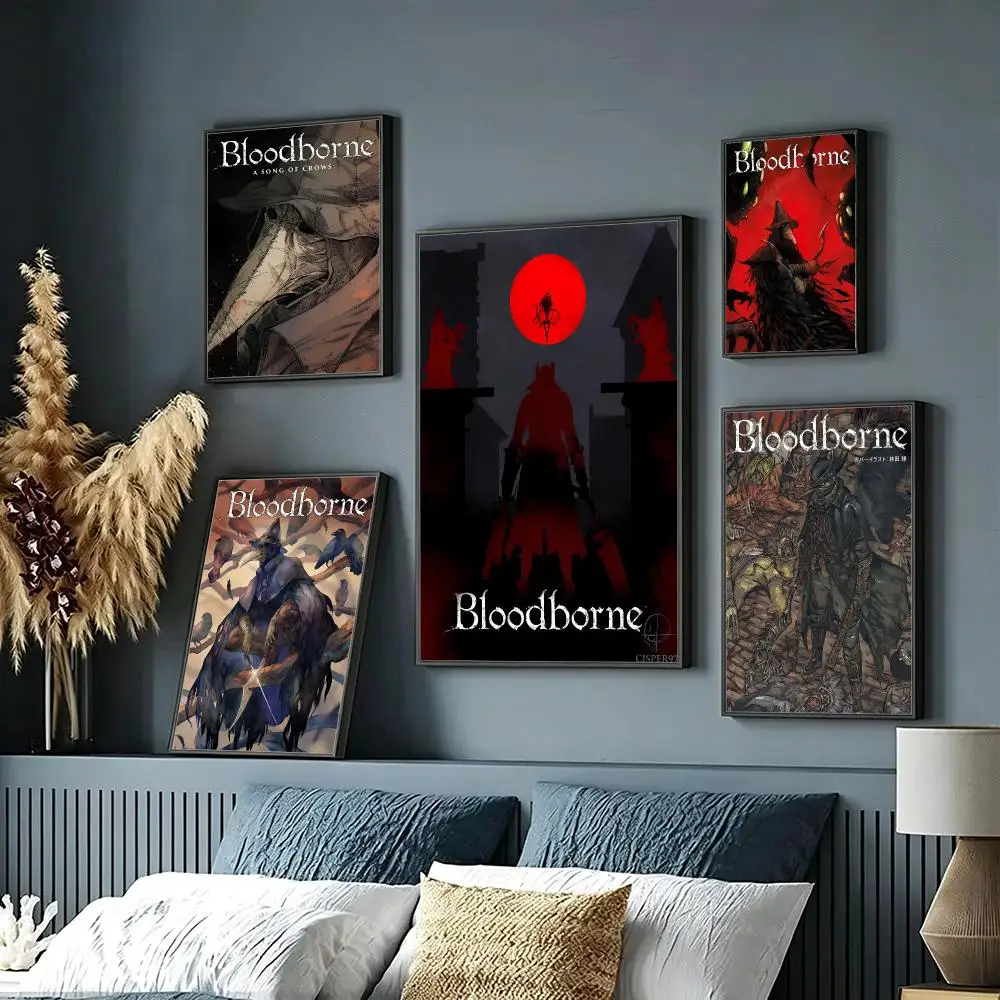 game Bloodborne Poster HD Poster Sophisticated Modern Aesthetic Wall Art For Living Room Bedroom Office Cafe Decor