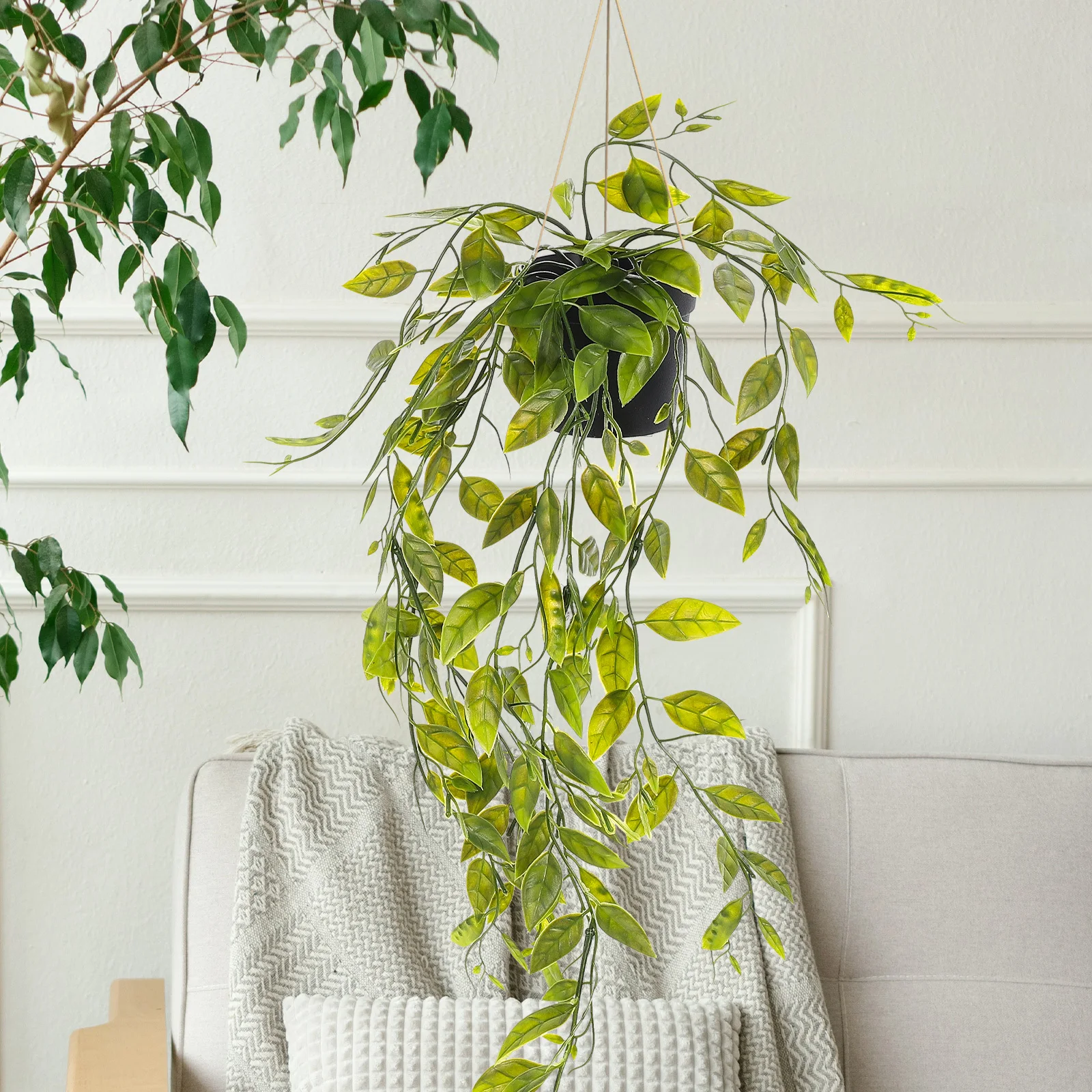 

3pcs Artificial With Pots Premium Faux Potted Plants Greenery For Home Decor Indoor Outdoor Wedding Decoration Fake Plant Basket