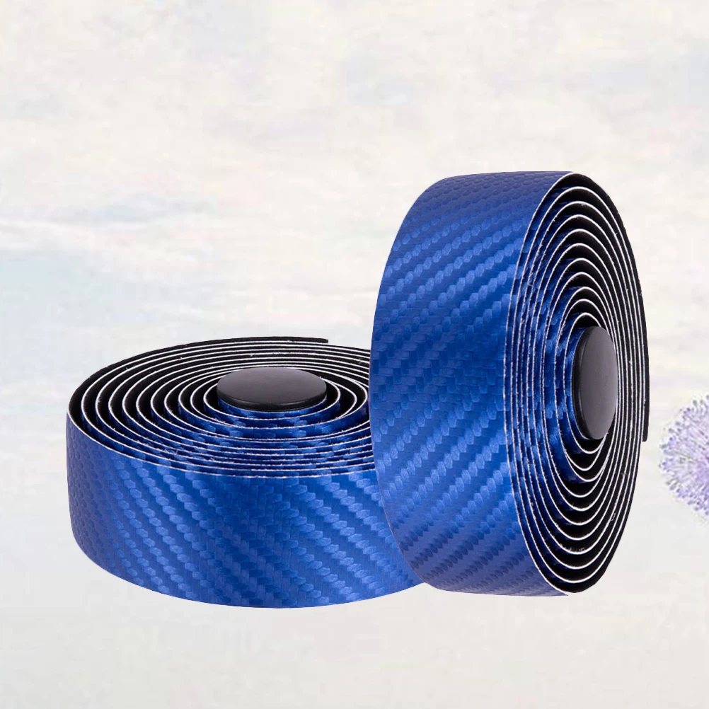 

2 Rolls Carbon Fiber Handlebar Tape Lightweight Durable Non Slip Bike Grip Wraps Universal Long Size Bicycle Road Bike Cycling