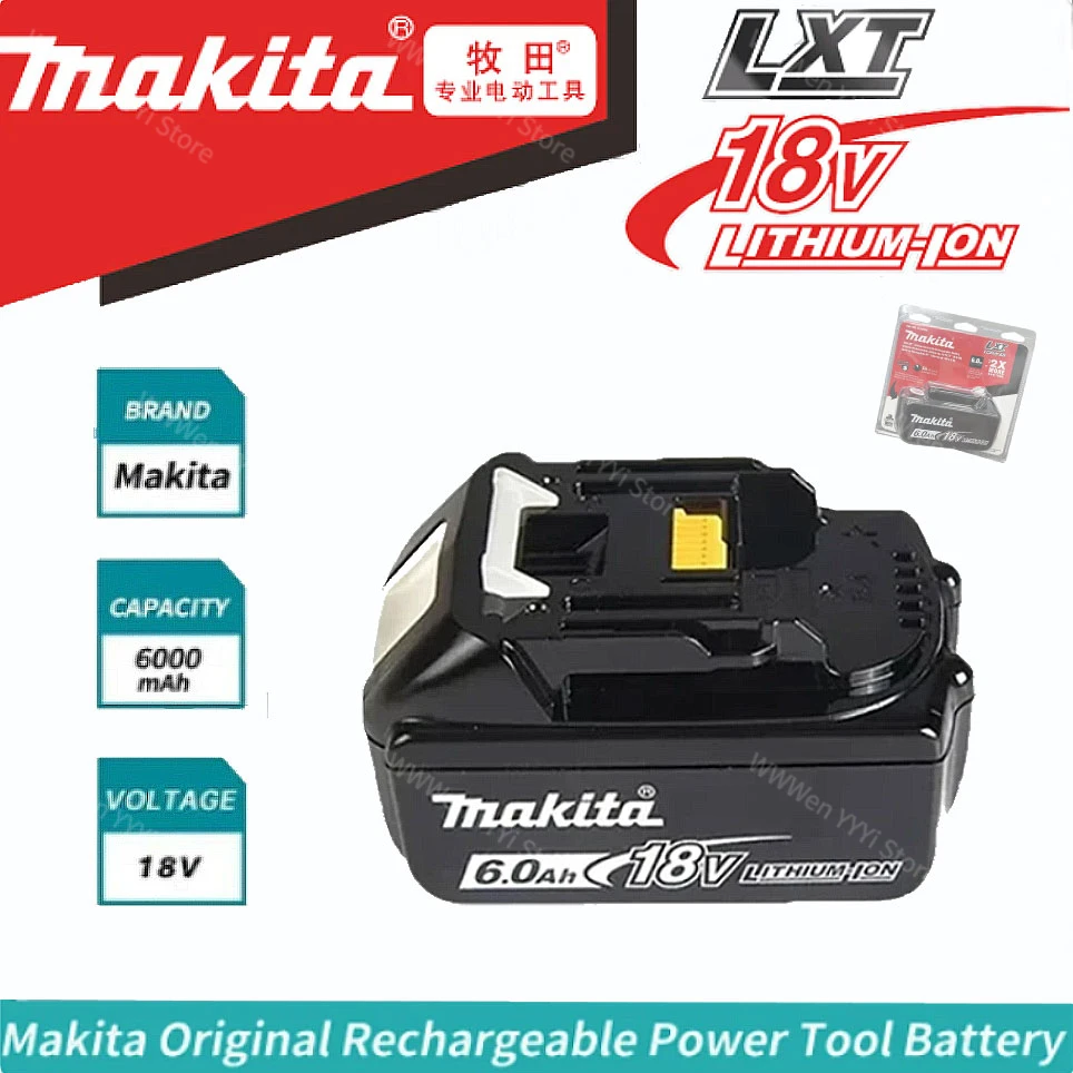 

100% original Makita 3.0Ah/5.0Ah/6.0Ah 18V Rechargeable Battery Makita 18V BL1830 BL1860B BL1850 BL1850B Power Tools Battery