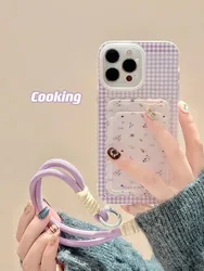 Checkered floral pattern Phone Case For Samsung Galaxy S24 S23 Ultra S21FE S23FE S20FE S24FE Plus Soft Silicone Cover
