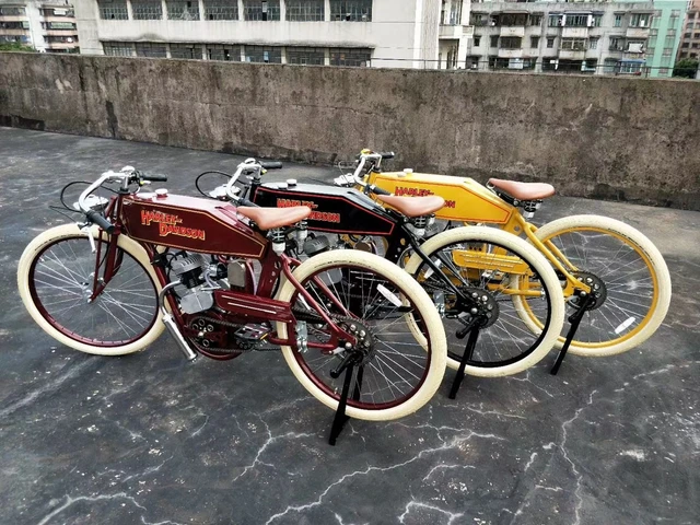 Highly Custom Build Gas Bike Motorised Bike Motorized Bike Hobbist Fashion Trending 80cc Retro Design Electric Bicycle AliExpress