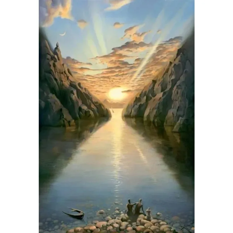 Vladimir Kush Exhibition Series Surrealism Abstract Landscape Canvas Painting Poster and Print Home Wall Art Pictures Decoration