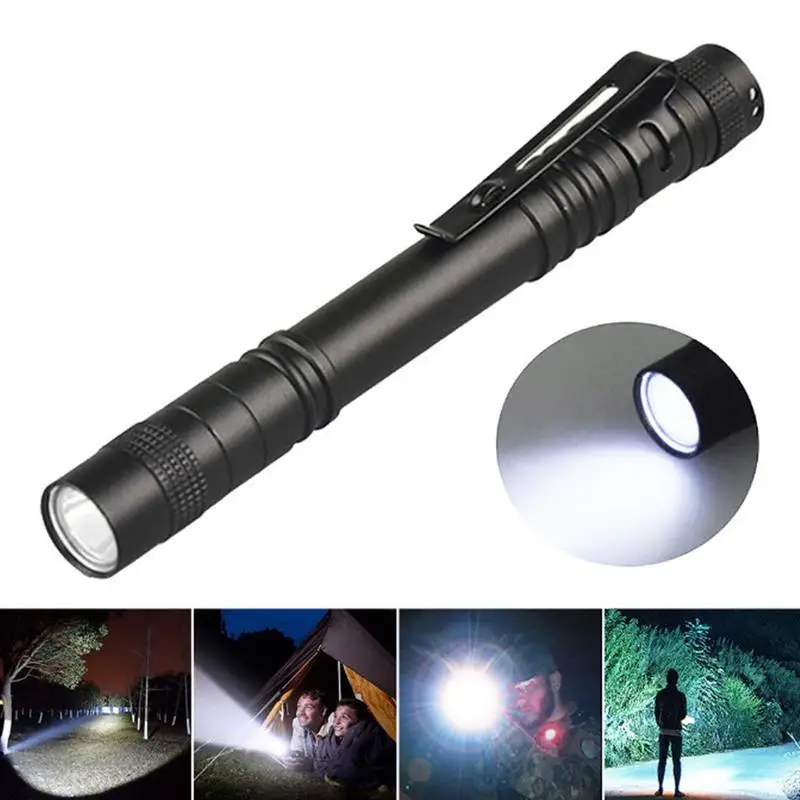 Pen Light Mini Flashlight Pocket Pen Outdoor Handheld Flashlight High-Brightness Lighting Accessory for Outdoor Work Camping