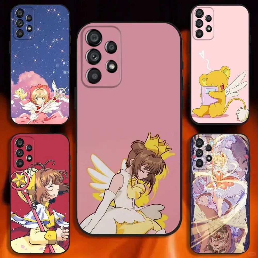

Чехол для телефона с рисунком карты Captor Sakura в стиле аниме для Samsung Galaxy A20, A21s, A22, A31, A32, A52, A53, A72, 73, A80, мягкий черный чехол