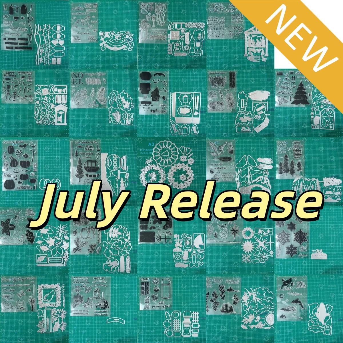 

July Release New Bright Nicholas Trees Horse Owls Metal Cutting Dies Clear Stamps Stencil for DIY Making Card Scrapbook Paper