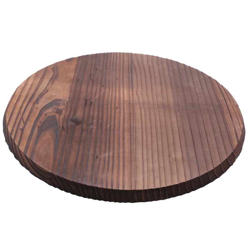 Tapa de olla de madera multifuncional para cocina, tapa de sartén con mango, tapas de olla para hornear de madera antiescaldado ecológicas, cubierta de 36cm-A51M