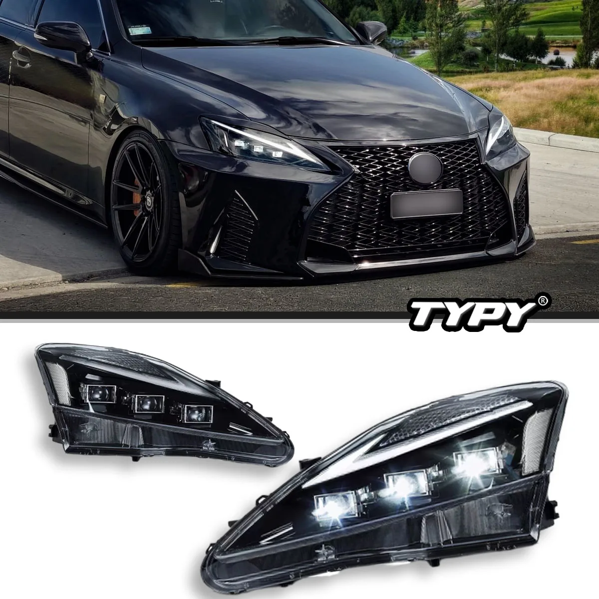 

Автомобильные фары TYPY для Lexus IS250, фары головного света IS250C, IS350, IS350C, IS220d, ISF 2006-2012, светодиодный, фары головного света, Plug-n-Play