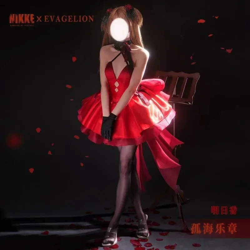 

Eva Asuka cos isolated sea movement linkage nikke goddess of victory cosplay anime animation set 2025 Halloween Carnival Suit