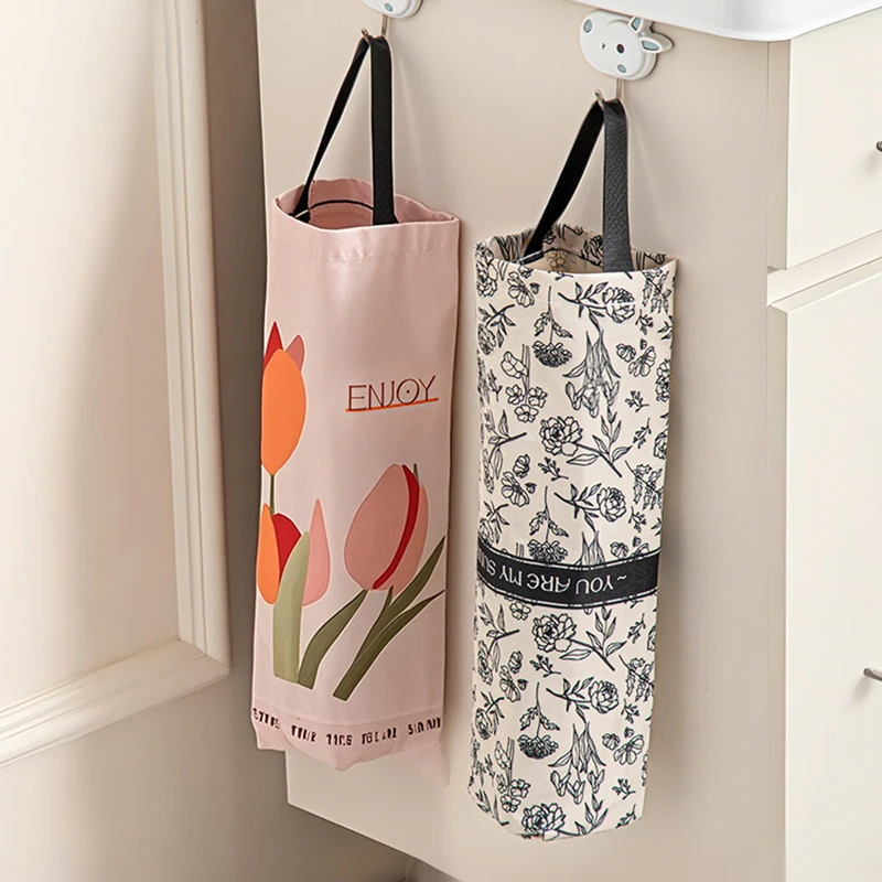 

Hanging Garbage Bag Storage Bag Storage Dispenser High-capacity Home Decoration Sundries Storage Bag Kitchen Bathroom Polyester