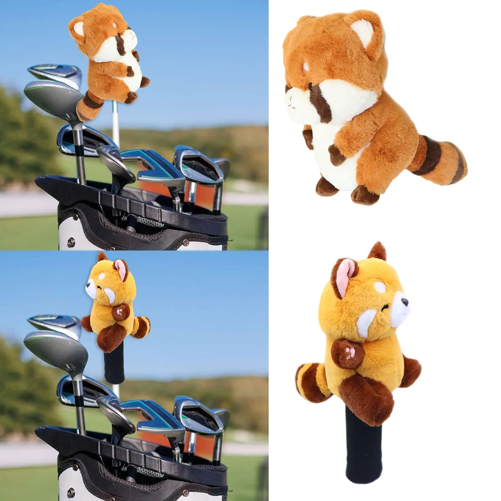 Bear Golf Wood Headcover Head Cover Universal Protective Sleeve Cute Guard Anti Scratch Golf Club Head Cover Golfer Gift