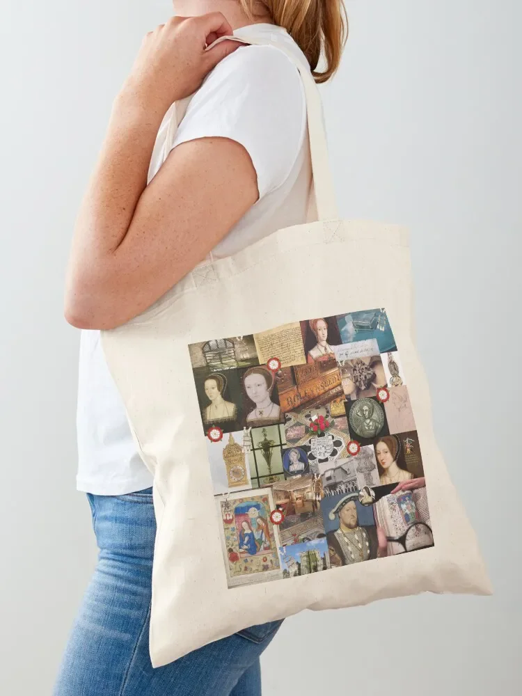 Anne Boleyn Collage Tote Bag tote bag men's Women bags Tote Bag