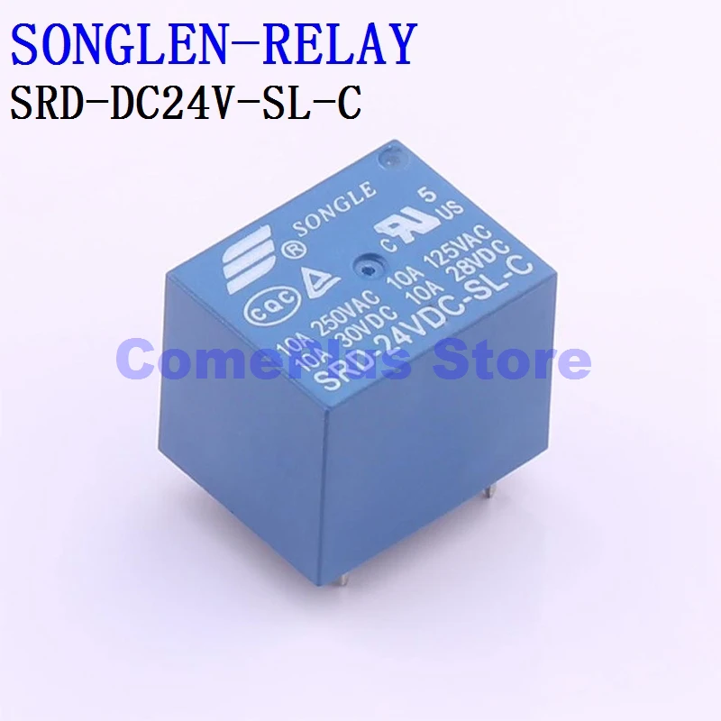 5PCS SRD-DC3V-SL-C SRD-DC9V-SL-C SRD-DC12V-SL-C SRD-DC24V-SL-C SONGLEN RELAY Power Relays