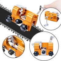 Easy Portable Chainsaw Sharpener With 3PCS Grinder Stones Aluminium Chainsaw Sharpening Jig Chain Saw Drill Sharpen Tool