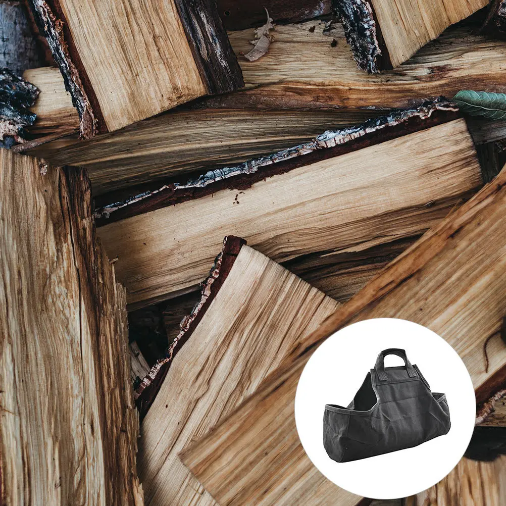 

Firewood Tote Bag Eco Friendly Material Large Capacity No Hand Hurt Perfect for Transporting Oak Maple Logs Wood Carrier