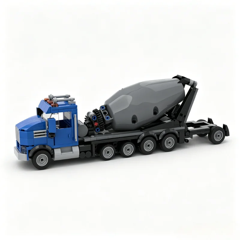 413PCS Cement Mixer Construction Truck Building Blocks Vehicle Model Custom Puzzle DIY Assembly Educational Toy Gift for Kid Boy view 6