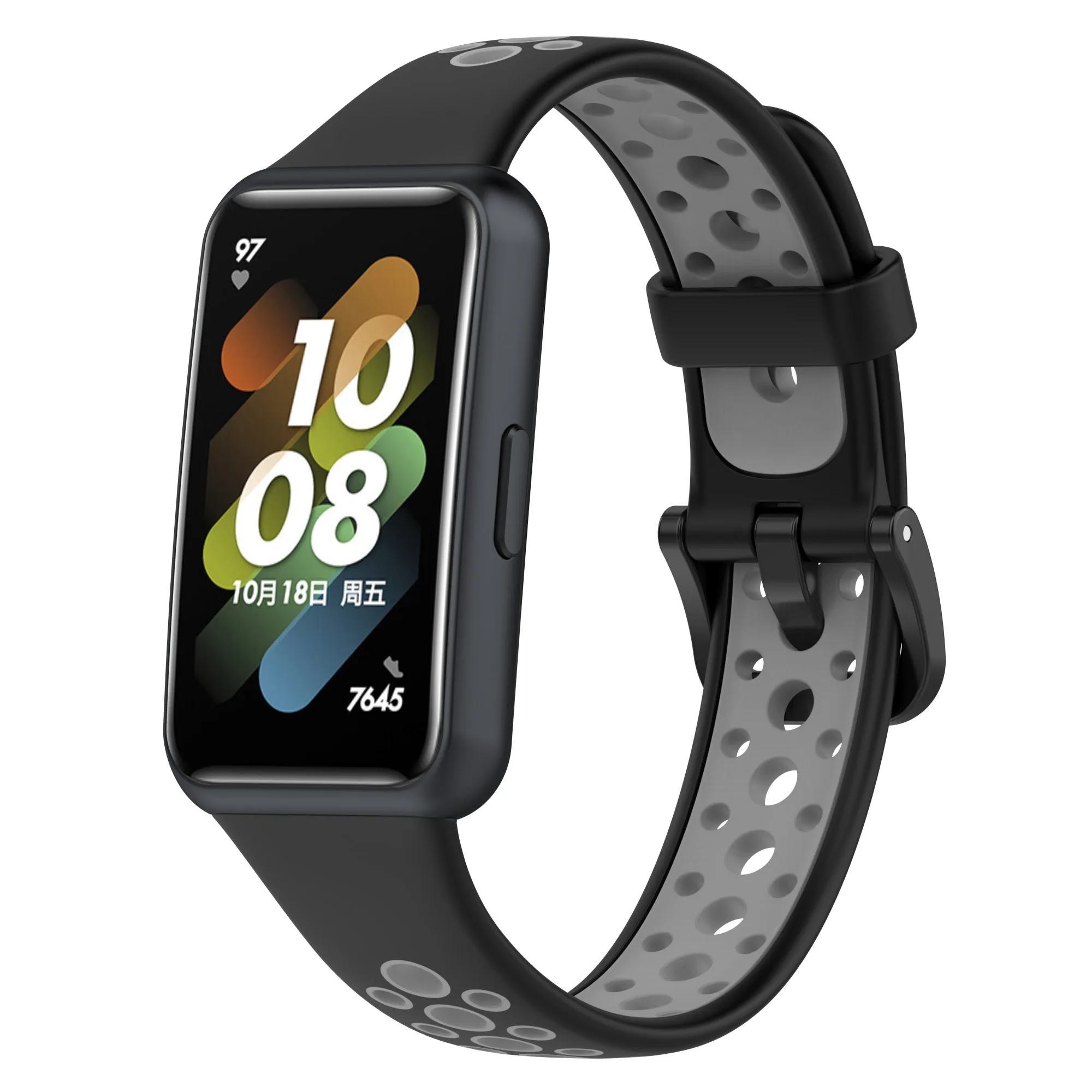 Strap For Huawei Band 7 Bracelet Soft and Durable TPU Watchband Double Colors Protective Accessories Correa