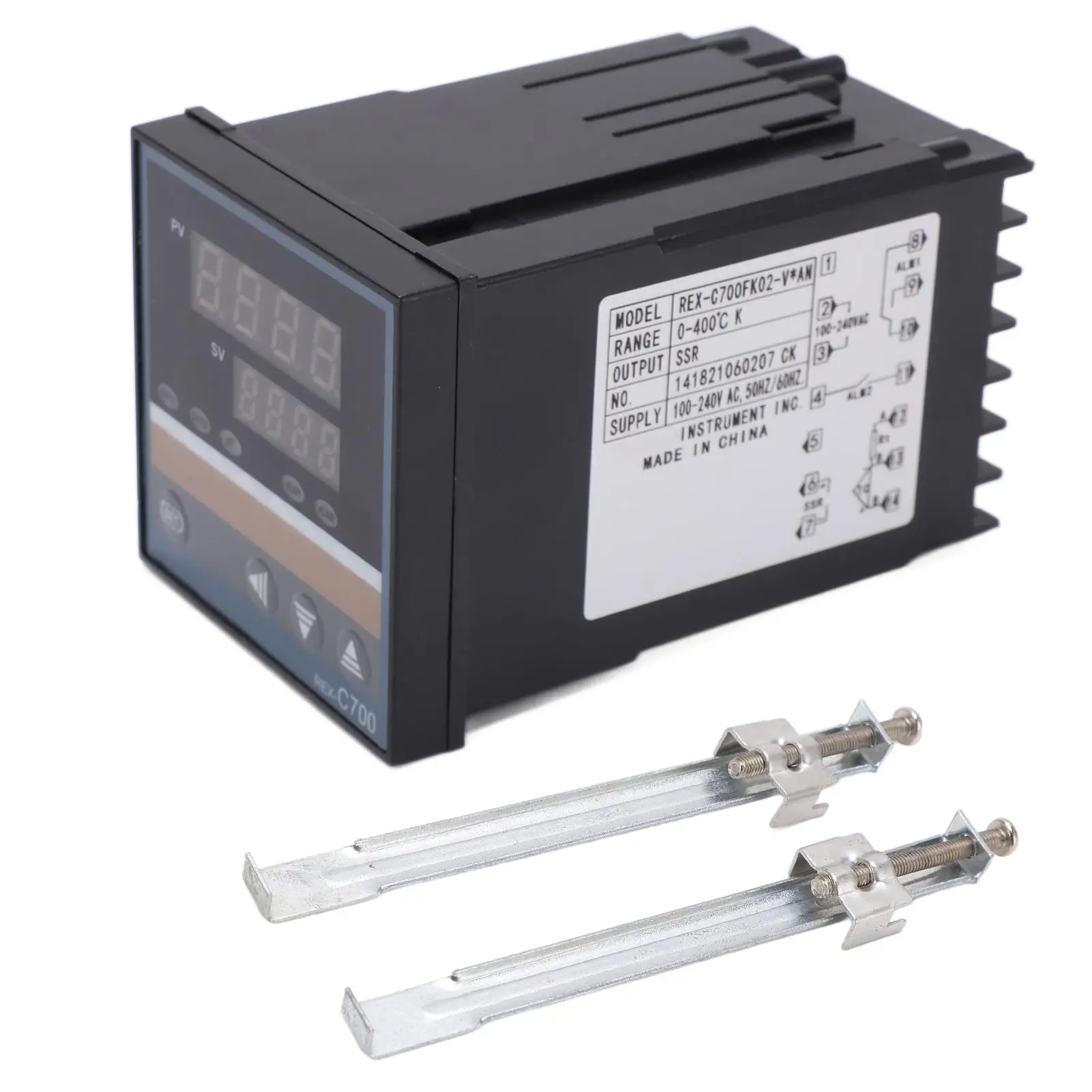 

High Precision REX C700FK02 VAN Digital Thermostat Smart Temperature Controller 100V to 240V Intelligent Heating Regulator