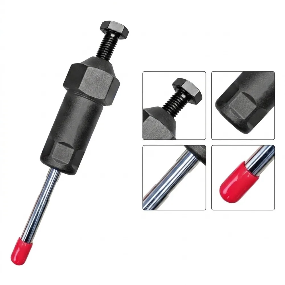High-Pressure Grease Fitting Unclogging Tool 600psi Carbon Steel Spiral Pressure Design for Blocked Lubrication Lines