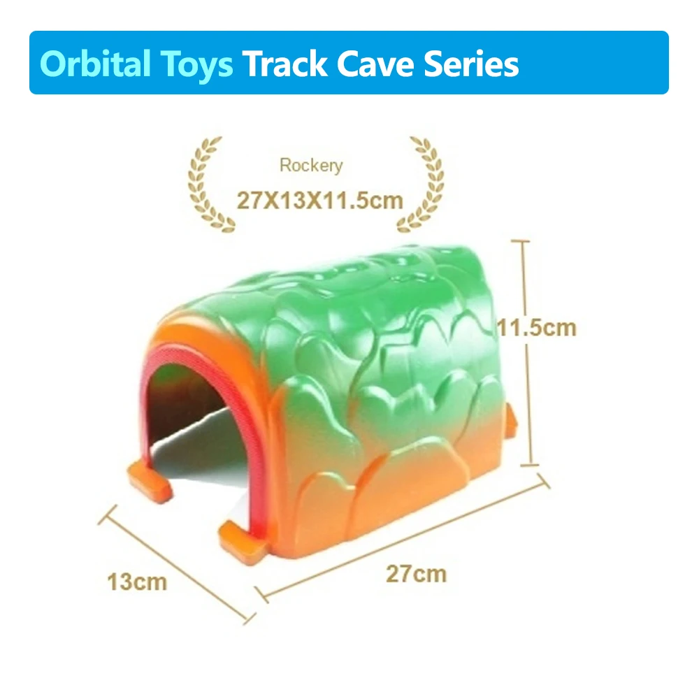 New Small cave tunnel train building block track accessories kids wooden track compatible toys S8